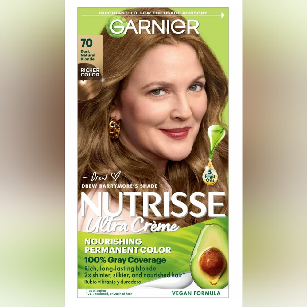 Garnier Nutrisse Lot Of 3 Ultra Crème with Rich Almond Creme Shade #70